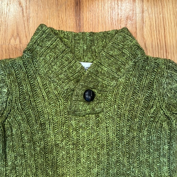 Polarn O. Pyret Sweden Green Cable Preppy Sweater 6-9 Months - Picture 2 of 8